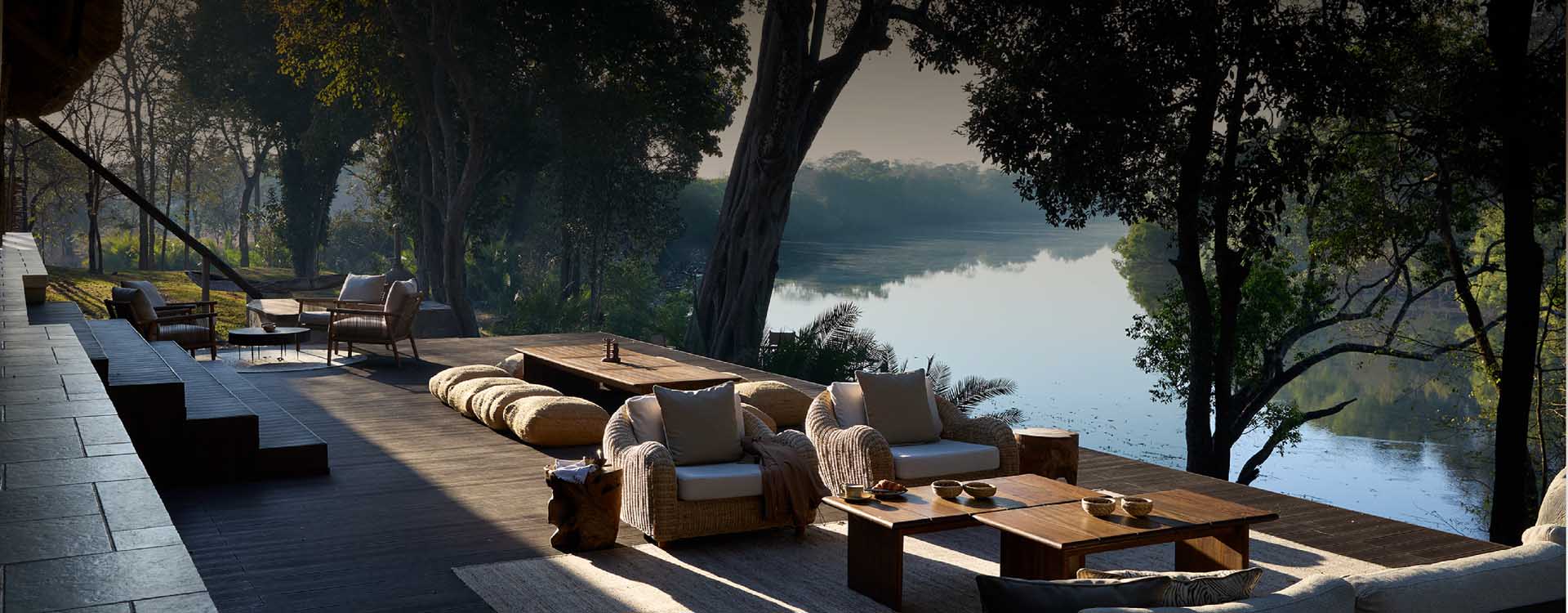 Lolelunga Private Reserve — the riverside deck